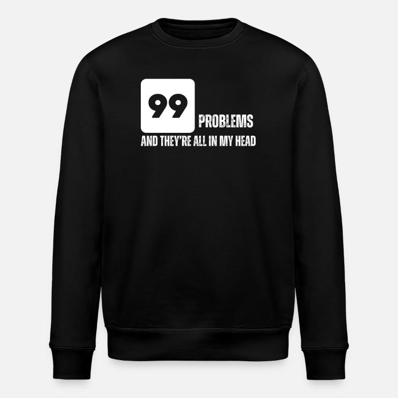 Bold Numeric Graphic Tee - Stanley/Stella ROLLER Unisex Organic Sweatshirt - black