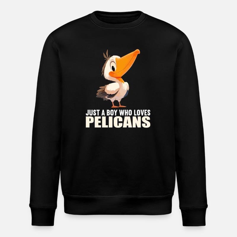Pelikane Pelikan - Stanley/Stella Unisex Bio-Sweatshirt ROLLER - Schwarz