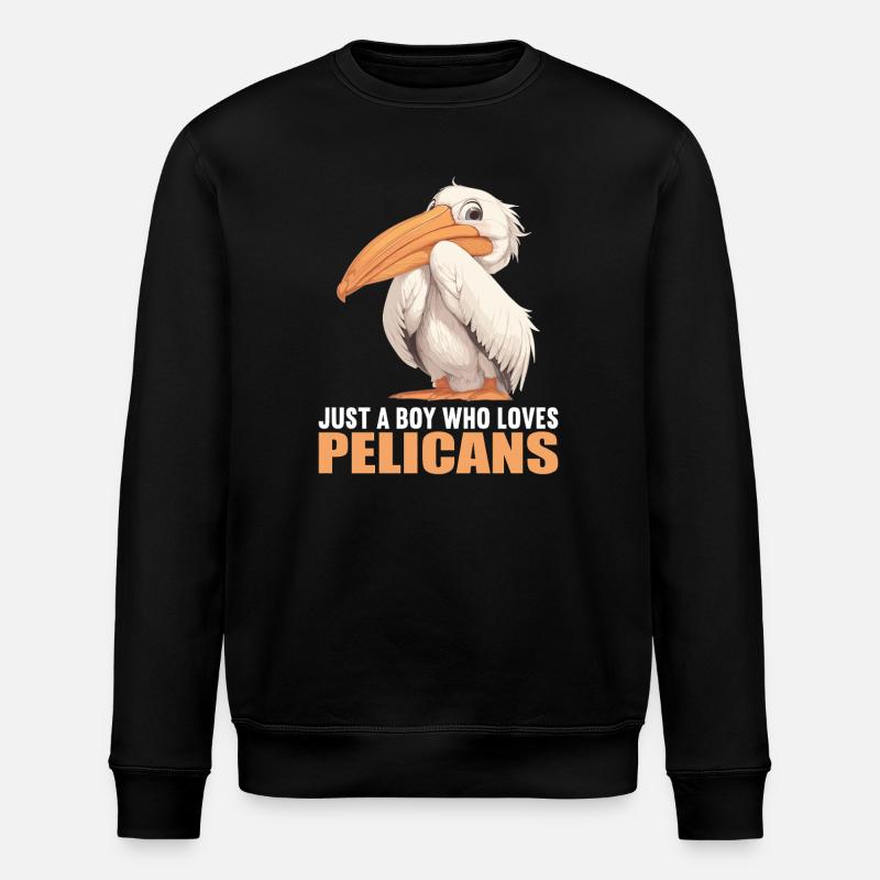 Pelikane Pelikan - Stanley/Stella Unisex Bio-Sweatshirt ROLLER - Schwarz