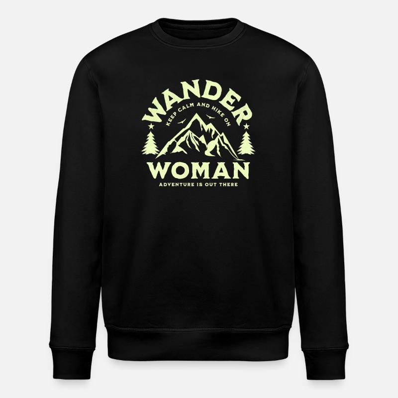 Wander Woman - Stanley/Stella Unisex Bio-Sweatshirt ROLLER - Schwarz