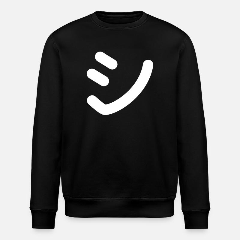 Japanischer Text 'シ' (Shi) – Weiß - Stanley/Stella Unisex Bio-Sweatshirt ROLLER - Schwarz