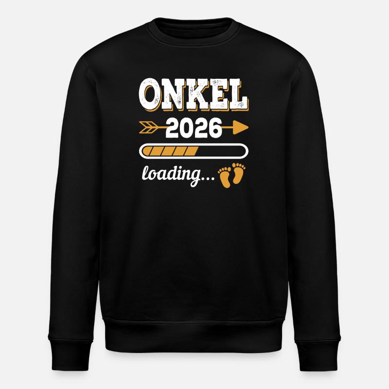 Uncle 2026 Loading Future Uncle Gift - Stanley/Stella ROLLER Unisex Organic Sweatshirt - black