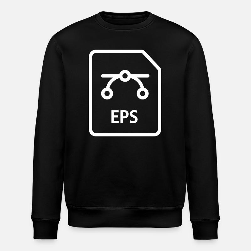 EPS file - Stanley/Stella ROLLER Unisex Organic Sweatshirt - black