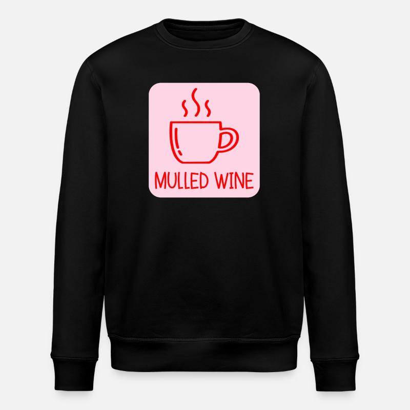 MULLED WINE MUG CHRISTMAS - Stanley/Stella ROLLER Unisex Organic Sweatshirt - black
