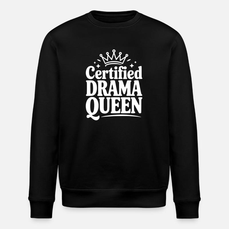 Reine du théâtre certifiée - Sweat bio ROLLER Stanley/Stella Unisexe - noir