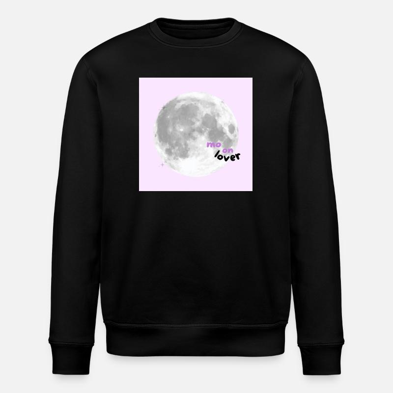 Moon Lover – Cute Pink Aesthetic Design 🌕💗✨🌸 - Stanley/Stella Unisex Bio-Sweatshirt ROLLER - Schwarz
