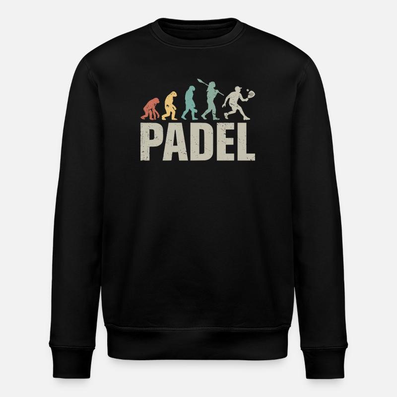 Fun Padel - Padel Evolution - Sweat bio ROLLER Stanley/Stella Unisexe - noir