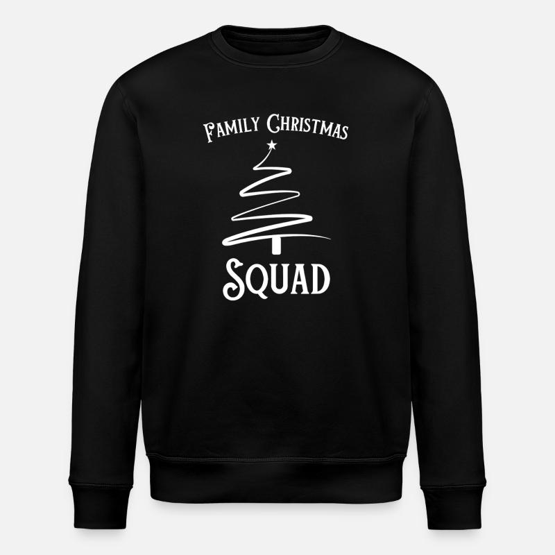 Escouade familiale de l’arbre de Noël - Sweat bio ROLLER Stanley/Stella Unisexe - noir