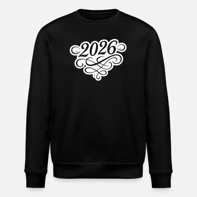 2026 Jahr - Stanley/Stella Unisex Bio-Sweatshirt ROLLER - Schwarz