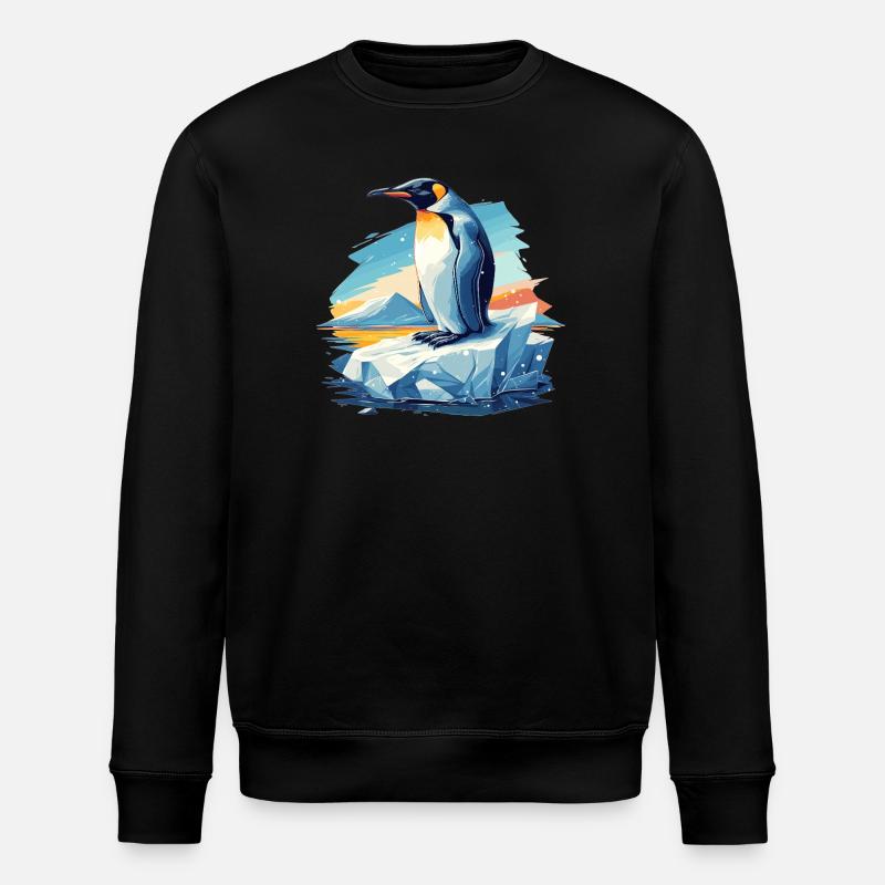 Pinguine Pinguin - Stanley/Stella Unisex Bio-Sweatshirt ROLLER - Schwarz