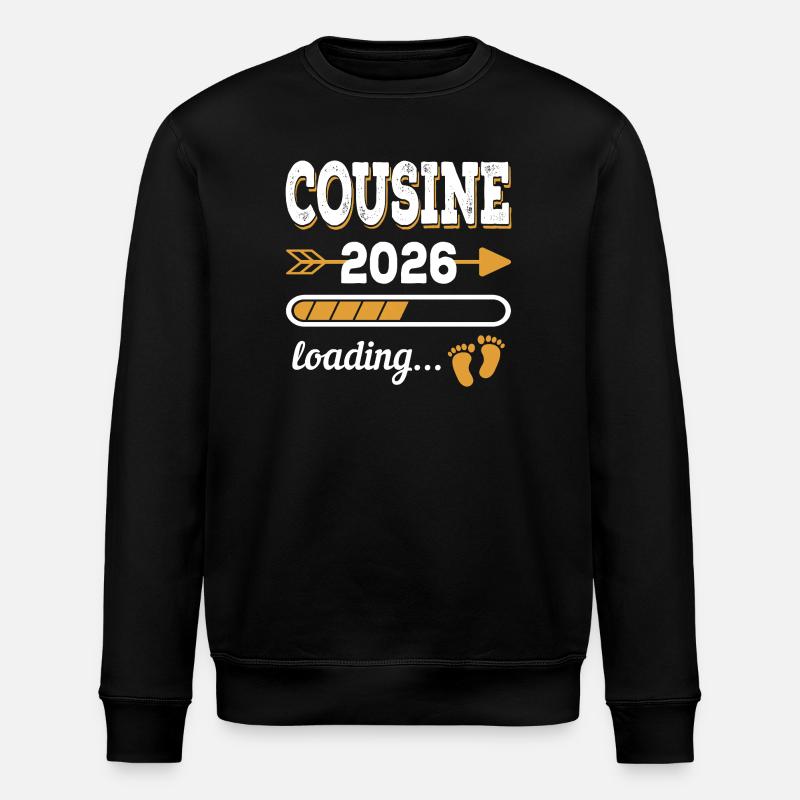 Cousin 2026 Chargement Cadeau Big Cousin - Sweat bio ROLLER Stanley/Stella Unisexe - noir