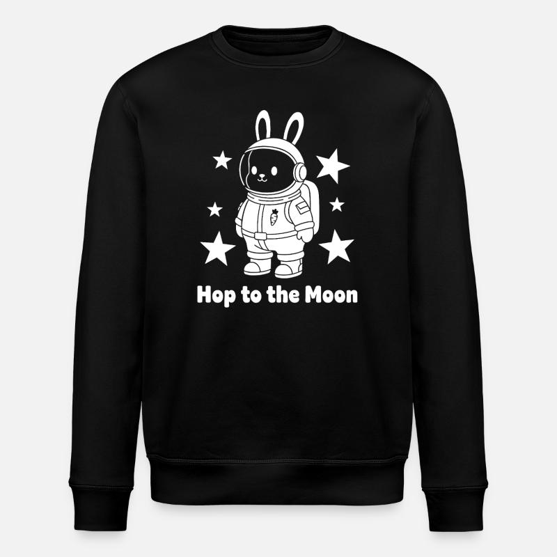 Moonhopper Bunny en combinaison spatiale - Sweat bio ROLLER Stanley/Stella Unisexe - noir