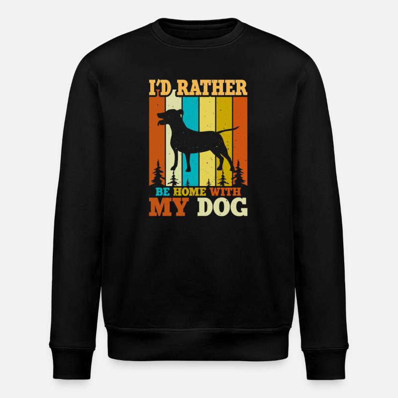 Hunde Hundeliebhaber Hundebesitzer Geschenk - Stanley/Stella Unisex Bio-Sweatshirt ROLLER - Schwarz