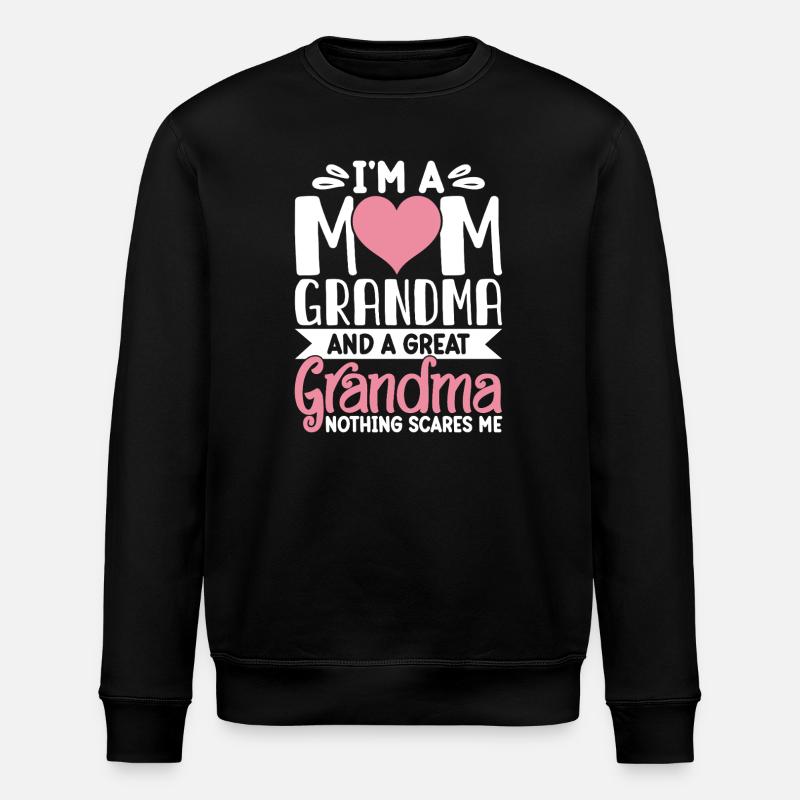 Oma Geschenk Weihnachtsgeschenke Großmutter  - Stanley/Stella Unisex Bio-Sweatshirt ROLLER - Schwarz