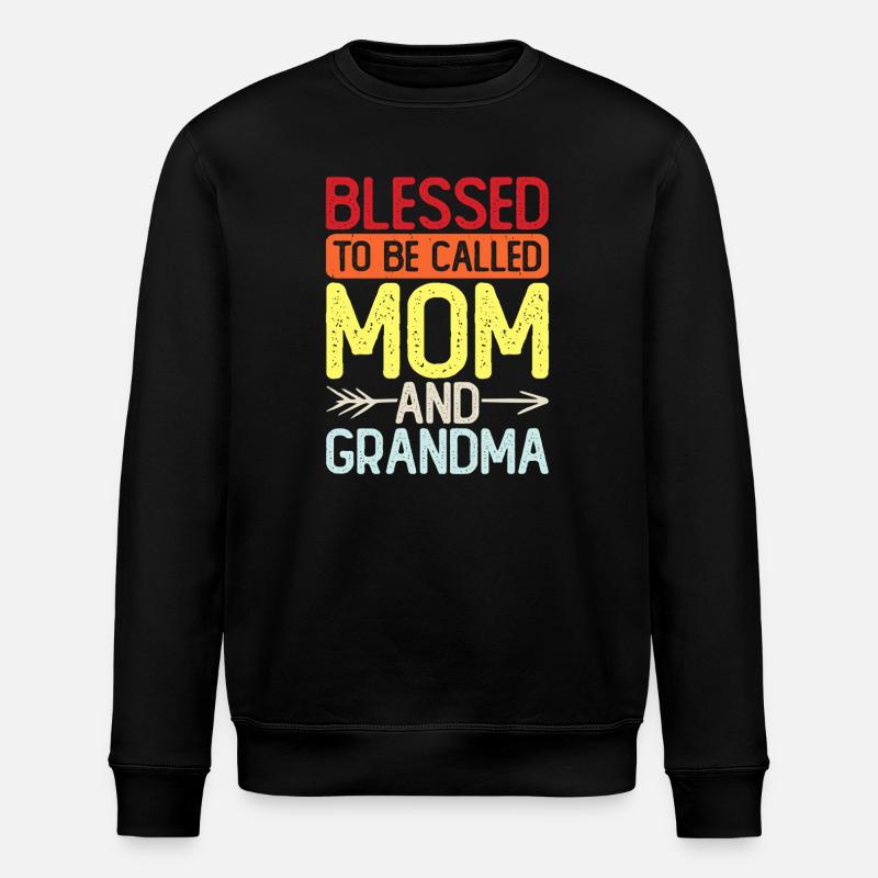 Oma Geschenk Weihnachtsgeschenke Großmutter  - Stanley/Stella Unisex Bio-Sweatshirt ROLLER - Schwarz