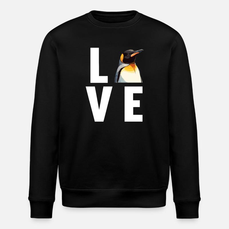 Pinguine Pinguin - Stanley/Stella Unisex Bio-Sweatshirt ROLLER - Schwarz