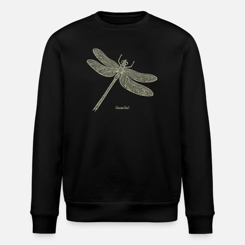 Dragonfly Odonata - Stanley/Stella ROLLER Unisex Organic Sweatshirt - black