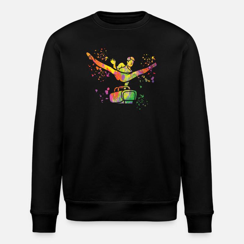 Kunstturnen Pauschenpferd Turner - Stanley/Stella Unisex Bio-Sweatshirt ROLLER - Schwarz