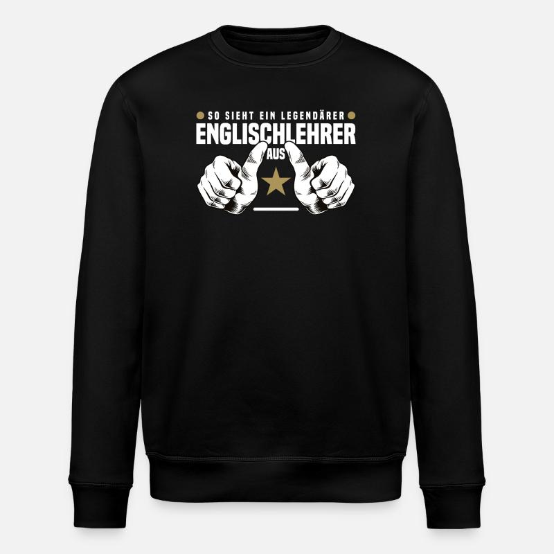 Professeur d’anglais - Sweat bio ROLLER Stanley/Stella Unisexe - noir