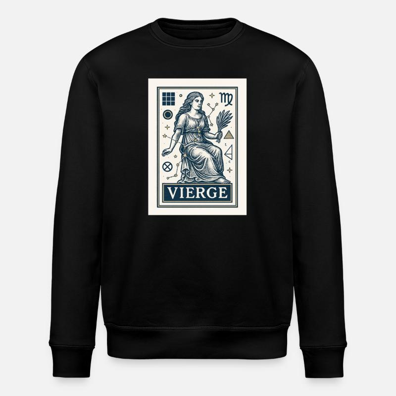 Signe astrologique de la Vierge - Astrologie - Sweat bio ROLLER Stanley/Stella Unisexe - noir