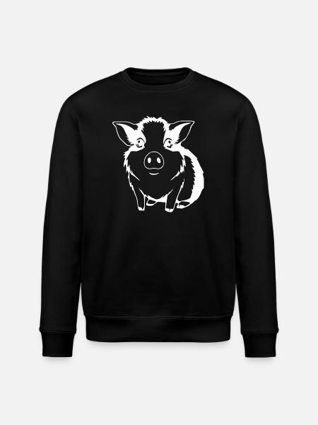 Guinea Pig T-shirt Gift - Stanley/Stella ROLLER Unisex Organic Sweatshirt - black