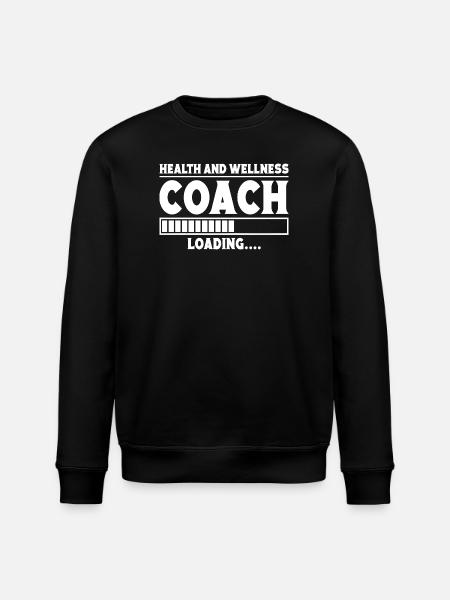 Powerlifting Bodybuilder Wellness Coach Loading - Stanley/Stella ROLLER Unisex Organic Sweatshirt - black
