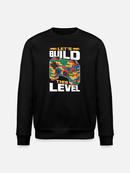 Building Blocks Gamer Gaming Brick Builder - Stanley/Stella Unisex Bio-Sweatshirt ROLLER - Schwarz