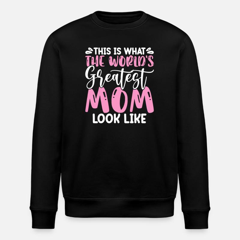 Mama Geschenk Weihnachtsgeschenke   - Stanley/Stella Unisex Bio-Sweatshirt ROLLER - Schwarz