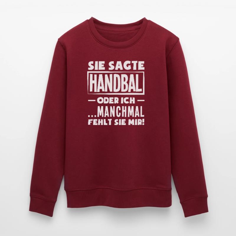 Handball oder ich – manchmal fehlt sie Stanley/Stella Unisex Bio-Sweatshirt ROLLER