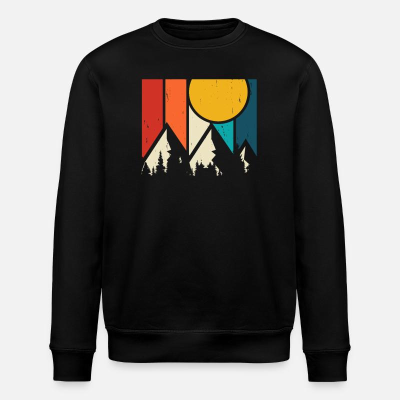 Randonnée Randonneur Alpiniste Cadeau - Sweat bio ROLLER Stanley/Stella Unisexe - noir