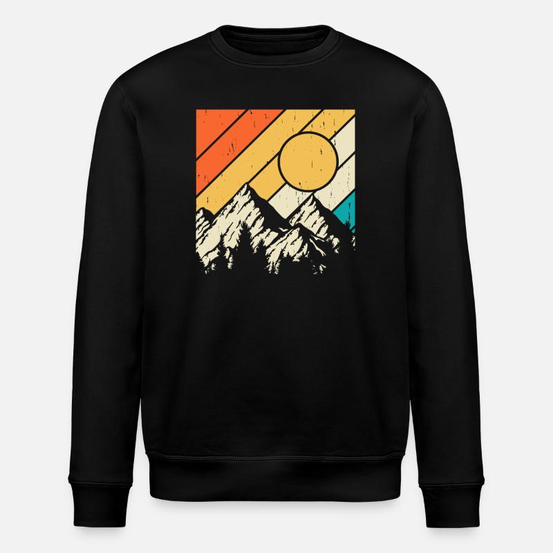 Wandern Wanderer Bergsteiger Geschenk - Stanley/Stella Unisex Bio-Sweatshirt ROLLER - Schwarz