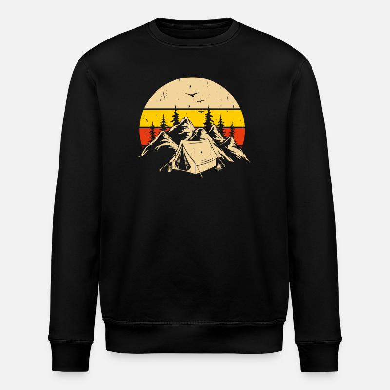 Wandern Wanderer Bergsteiger Geschenk - Stanley/Stella Unisex Bio-Sweatshirt ROLLER - Schwarz