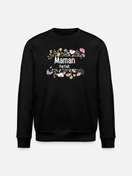 Perfekte Blumenmutter - Stanley/Stella Unisex Bio-Sweatshirt ROLLER - Schwarz
