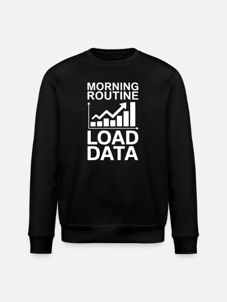 Datenanalyst Spruch Lustiges Datenanalyst Geschenk - Stanley/Stella Unisex Bio-Sweatshirt ROLLER - Schwarz
