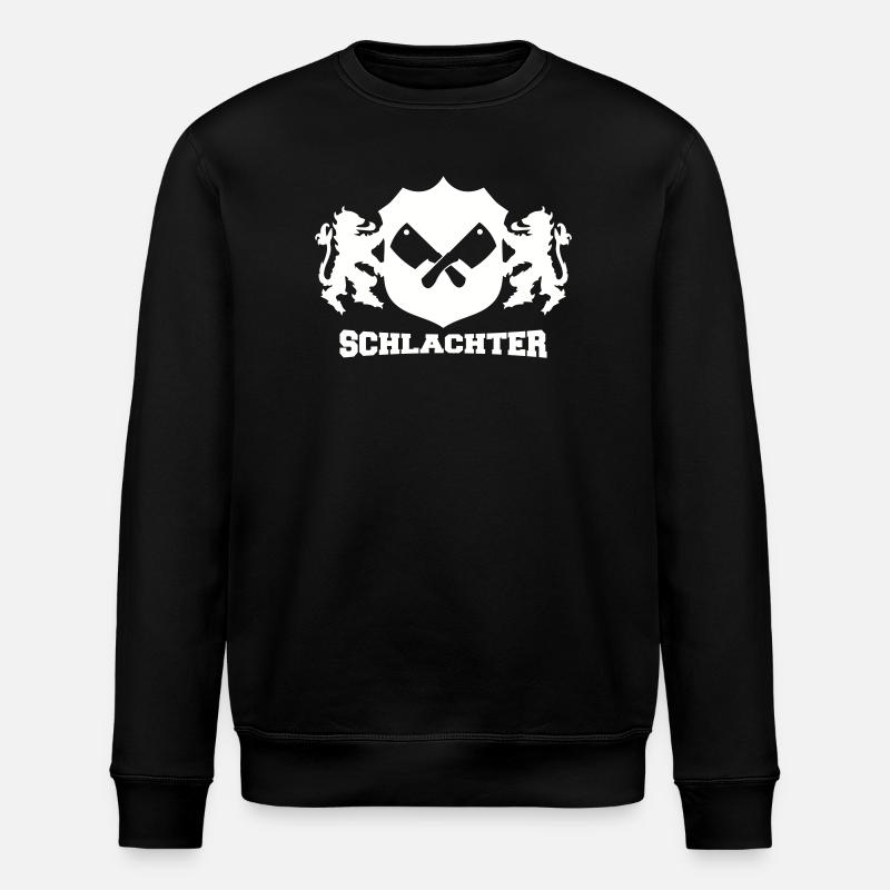 Emblème du boucher - Sweat bio ROLLER Stanley/Stella Unisexe - noir