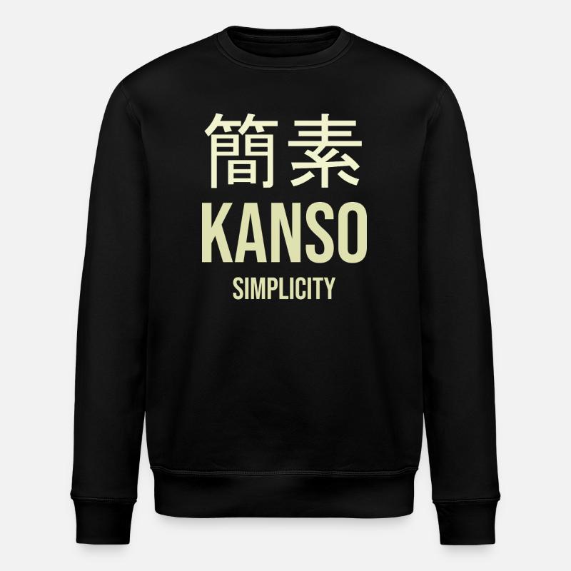 Kanji-Einfachheit optimiert - Stanley/Stella Unisex Bio-Sweatshirt ROLLER - Schwarz