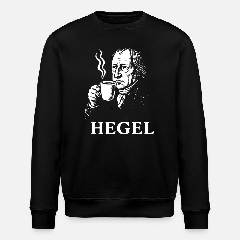 Hegel Kaffee-Porträt - Stanley/Stella Unisex Bio-Sweatshirt ROLLER - Schwarz