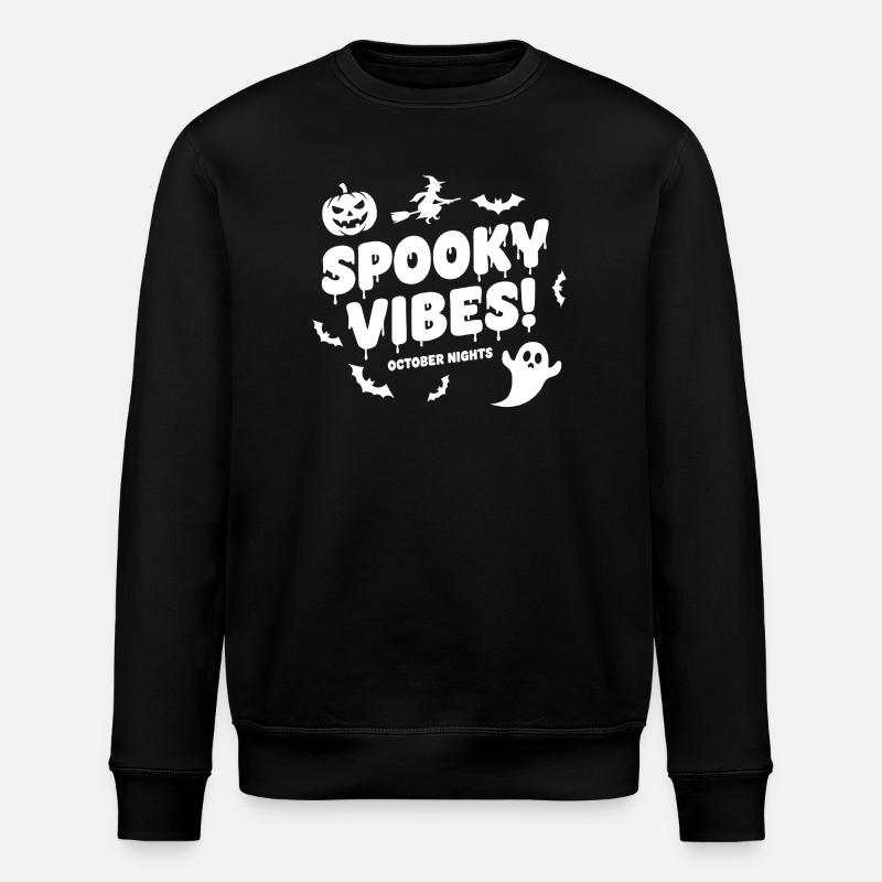 Spooky Vibes Halloween - Stanley/Stella Unisex Bio-Sweatshirt ROLLER - Schwarz
