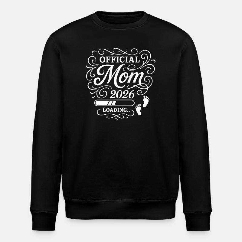 Mom 2026 Mama Loading - Stanley/Stella ROLLER Unisex Organic Sweatshirt - black