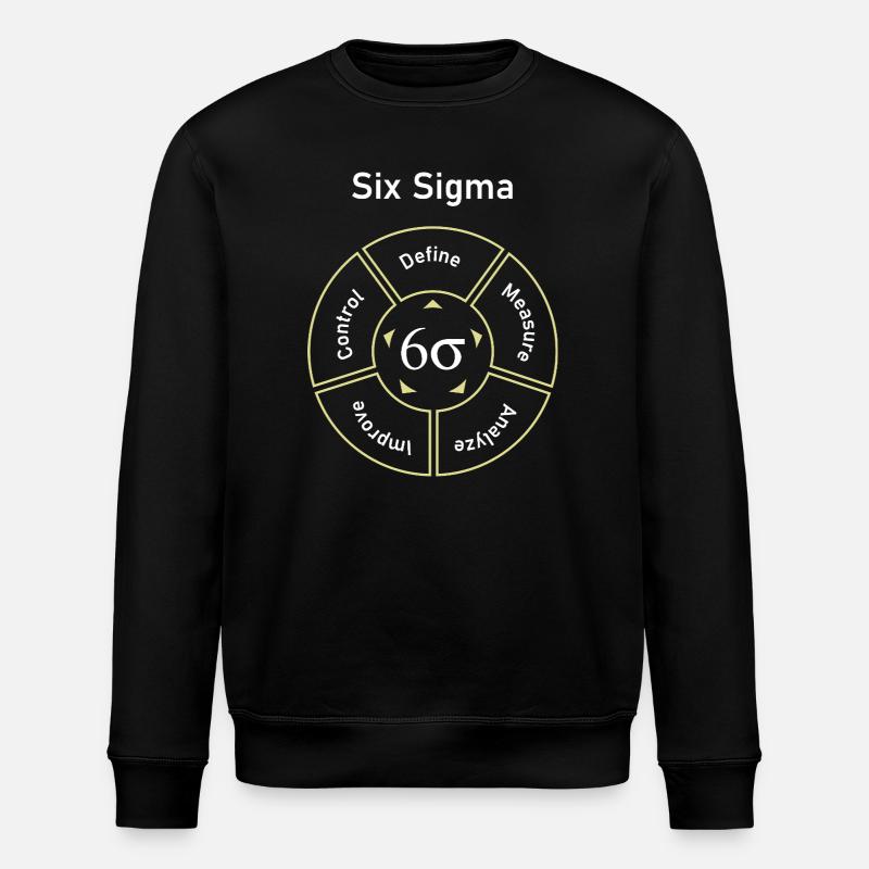 Six Sigma-proces definerer mål - Stanley/Stella økologisk unisex-sweatshirt ROLLER - sort