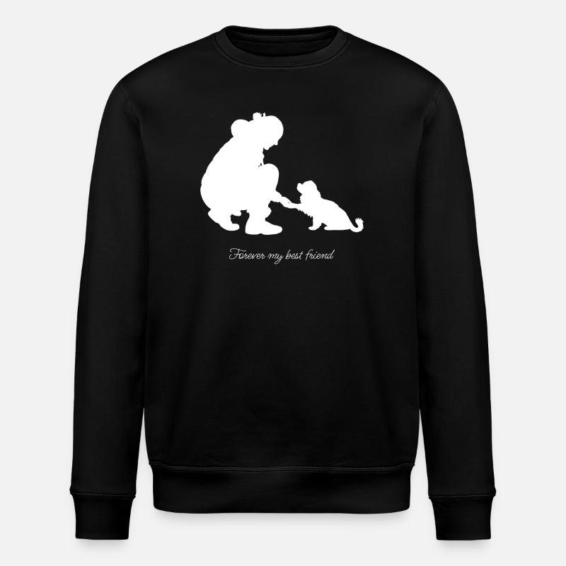 Mon_meilleur_ami_blanc - Sweat bio ROLLER Stanley/Stella Unisexe - noir