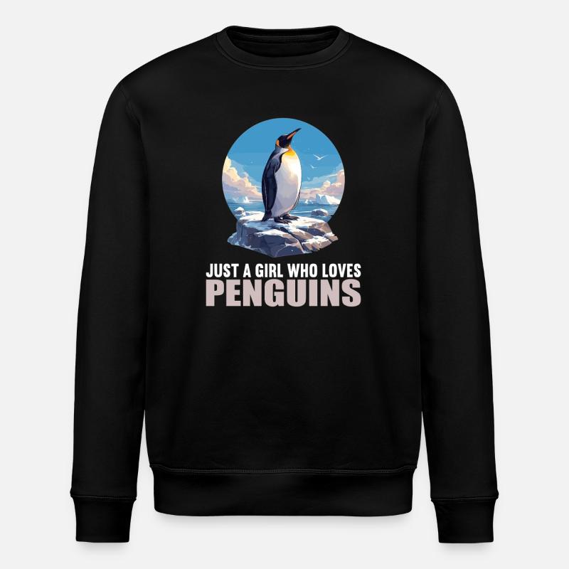 Pinguine Pinguin - Stanley/Stella Unisex Bio-Sweatshirt ROLLER - Schwarz