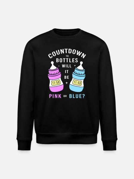 Gender Reveal New Year - Stanley/Stella ROLLER Unisex Organic Sweatshirt - black
