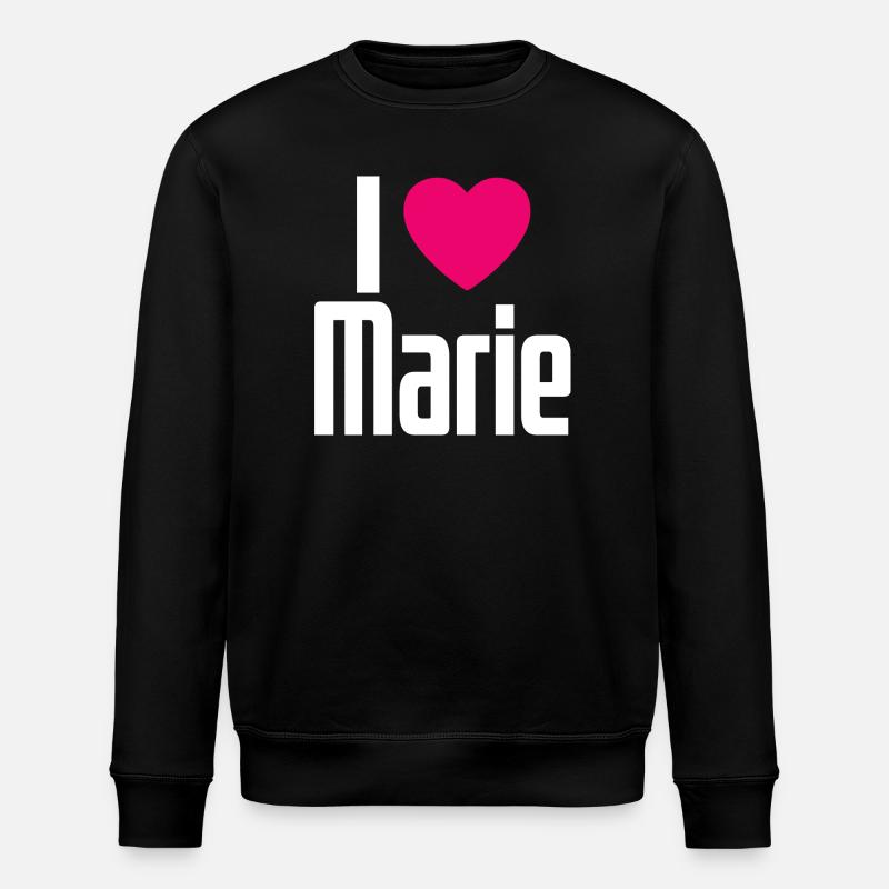 J’aime Marie Coeur Rose J’aime Marie - Sweat bio ROLLER Stanley/Stella Unisexe - noir