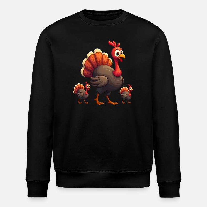 Thanksgiving Truthahn Baby - Stanley/Stella Unisex Bio-Sweatshirt ROLLER - Schwarz