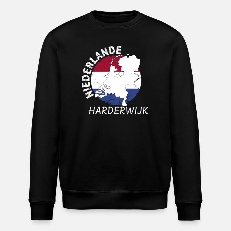 Harderwijk - Stanley/Stella Unisex Bio-Sweatshirt ROLLER - Schwarz