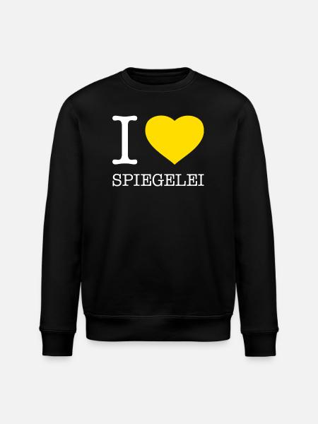 I love Spiegelei - Stanley/Stella Unisex Bio-Sweatshirt ROLLER - Schwarz