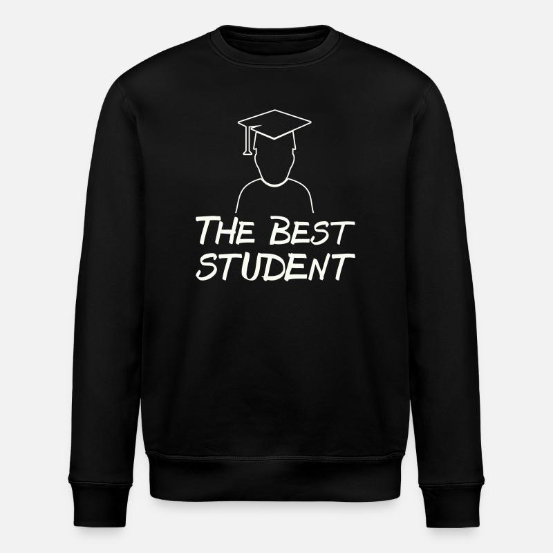 Der Beste Student – Abschlussmotiv - Stanley/Stella Unisex Bio-Sweatshirt ROLLER - Schwarz