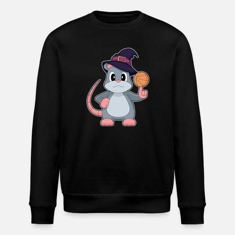 Maus Halloween Basketball - Stanley/Stella Unisex Bio-Sweatshirt ROLLER - Schwarz