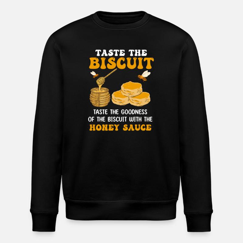 Honey Biscuit Delight - Stanley/Stella ROLLER Unisex Organic Sweatshirt - black